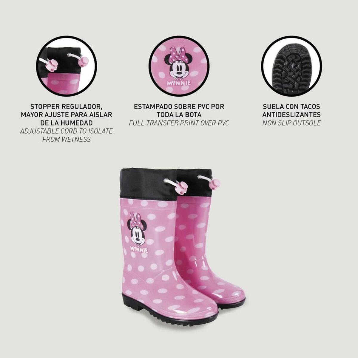 Gyermek esőcsizma Minnie Mouse